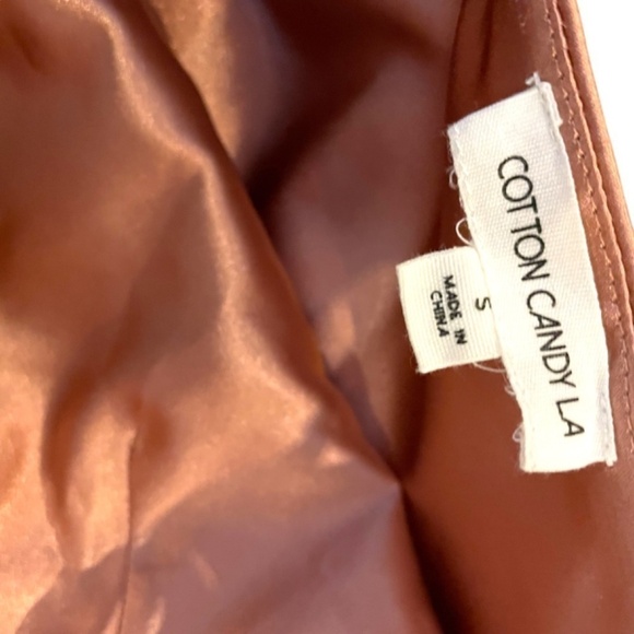 Pink Stretch Satin Mini Dress 🤍 - Picture 6 of 9